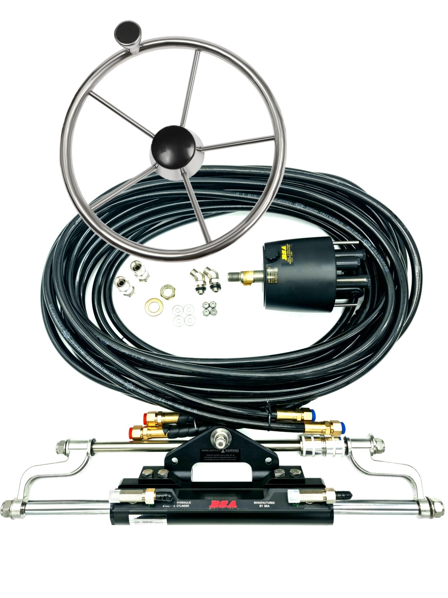Hydraulic Outboard Heavy Duty Steering Up To 300HP - Boat Steering Australia