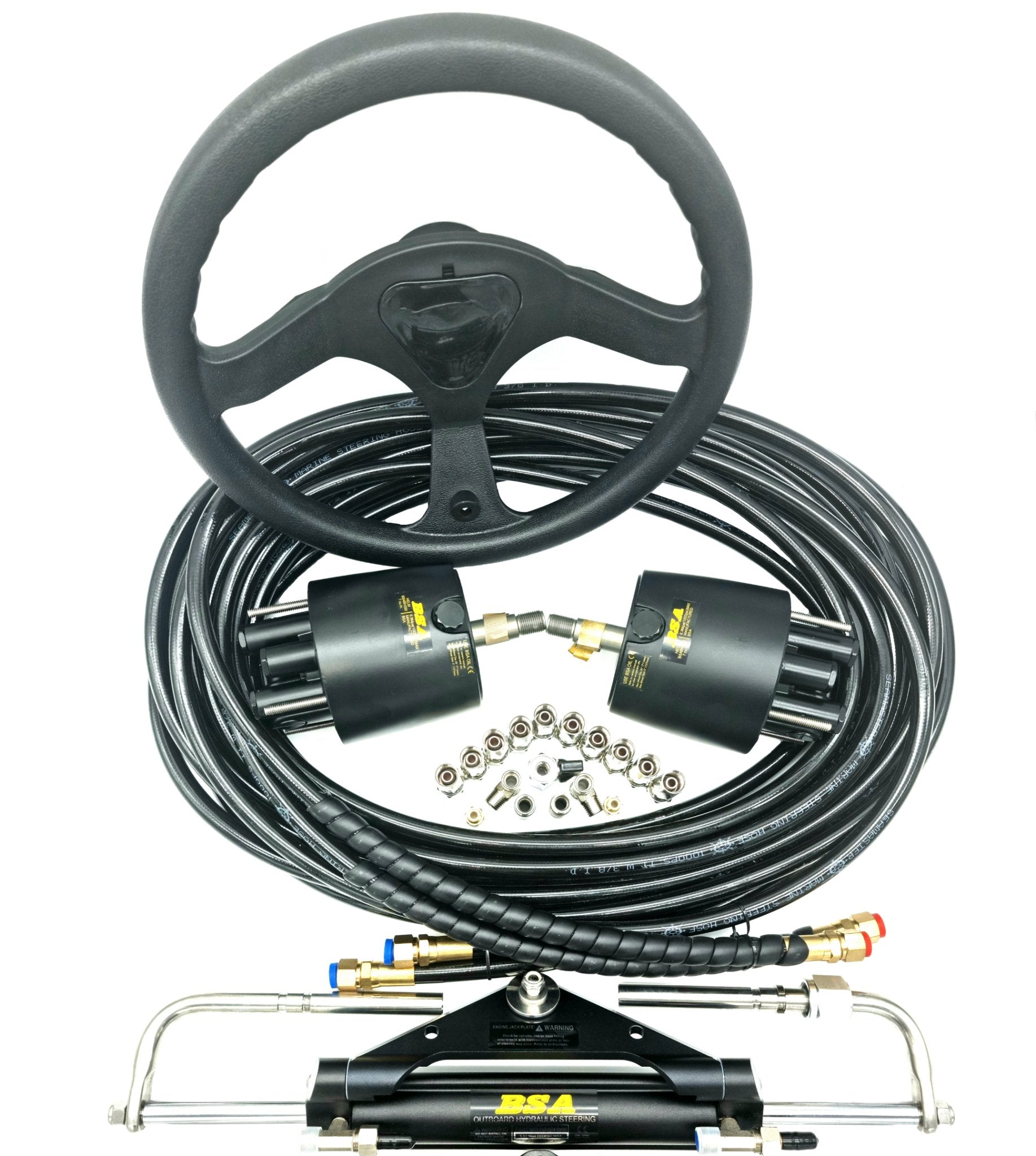Twin Helm Hydraulic Outboard Motor Steering Kit up to 150HP - Boat Steering Australia