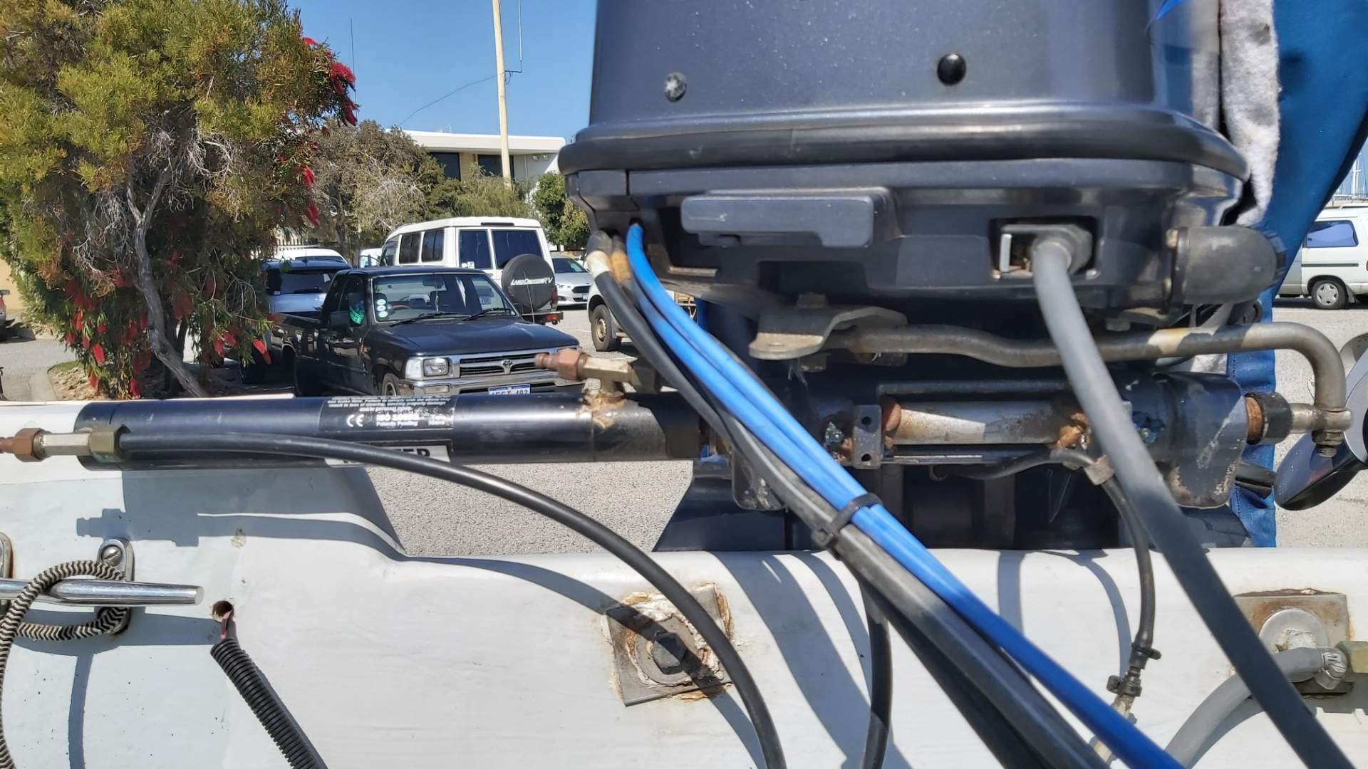Twin Helm Hydraulic Outboard Motor Steering Kit up to 150HP - Boat Steering Australia