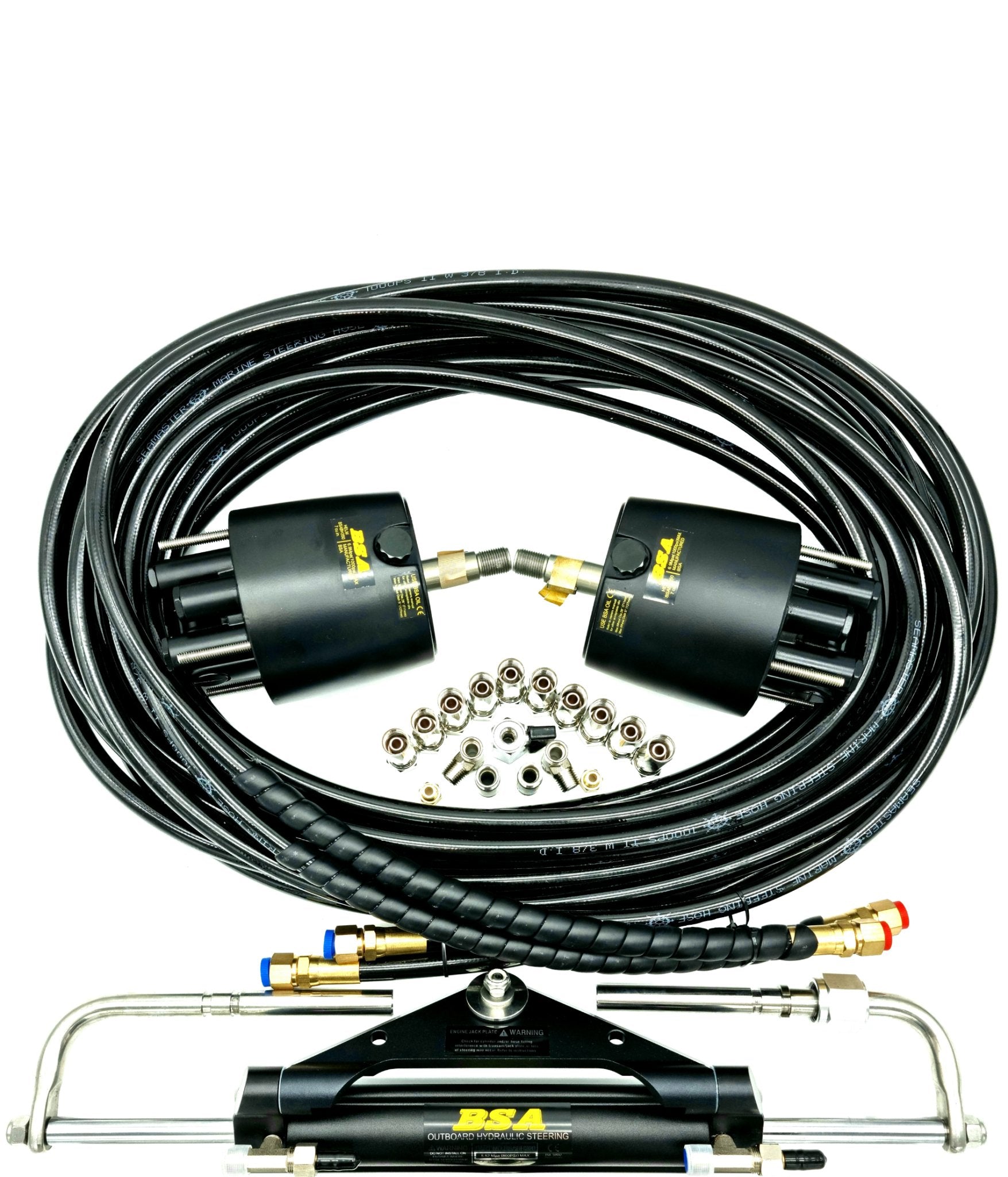 Twin Helm Hydraulic Outboard Motor Steering Kit up to 150HP - Boat Steering Australia
