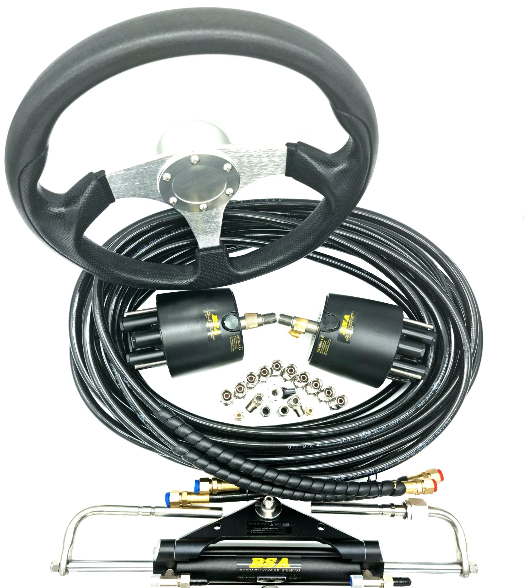 Twin Helm Hydraulic Outboard Motor Steering Kit up to 150HP - Boat Steering Australia