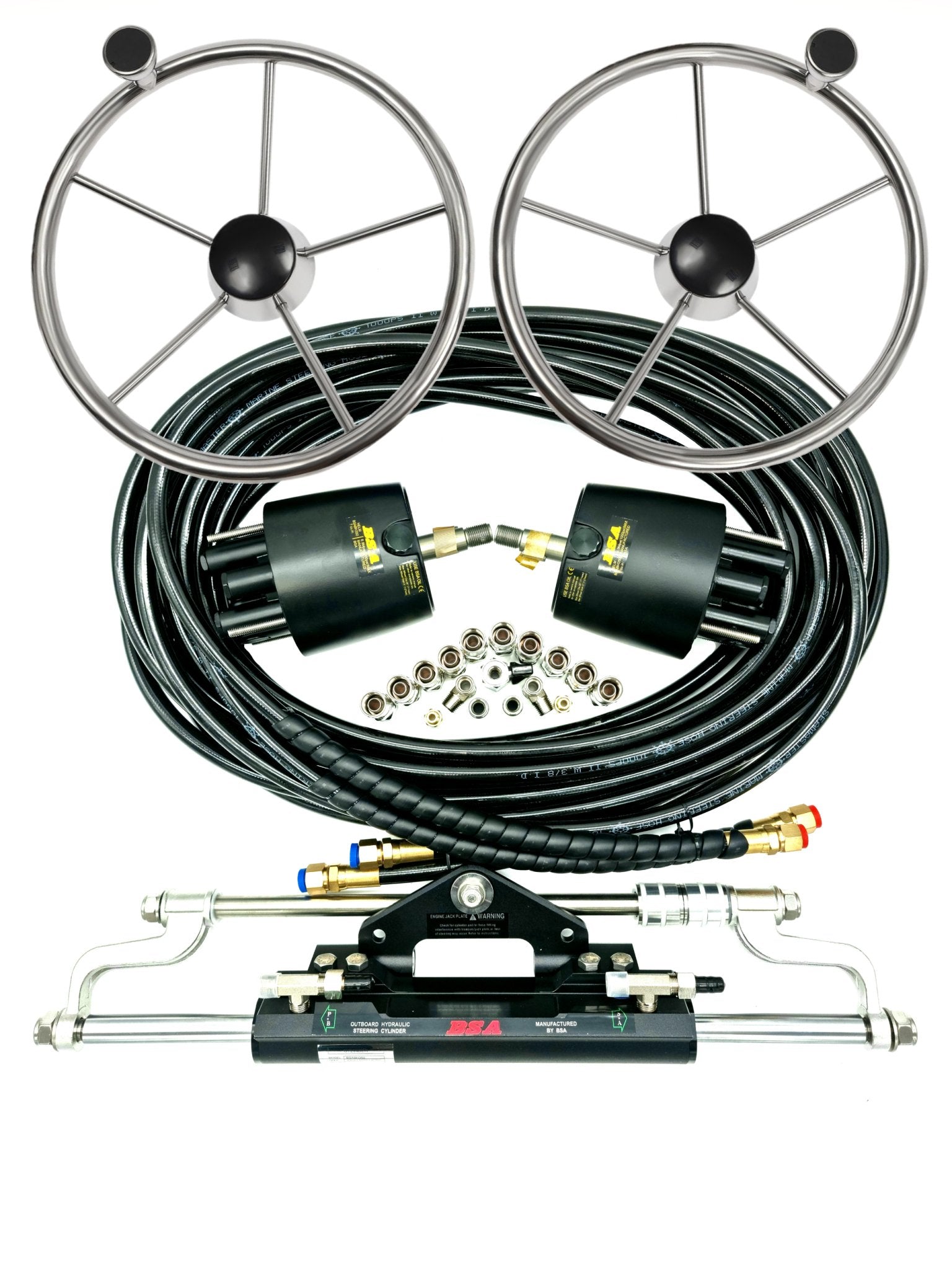 Twin Helm Hydraulic Outboard Motor Steering Kit up to 300HP - Boat Steering Australia