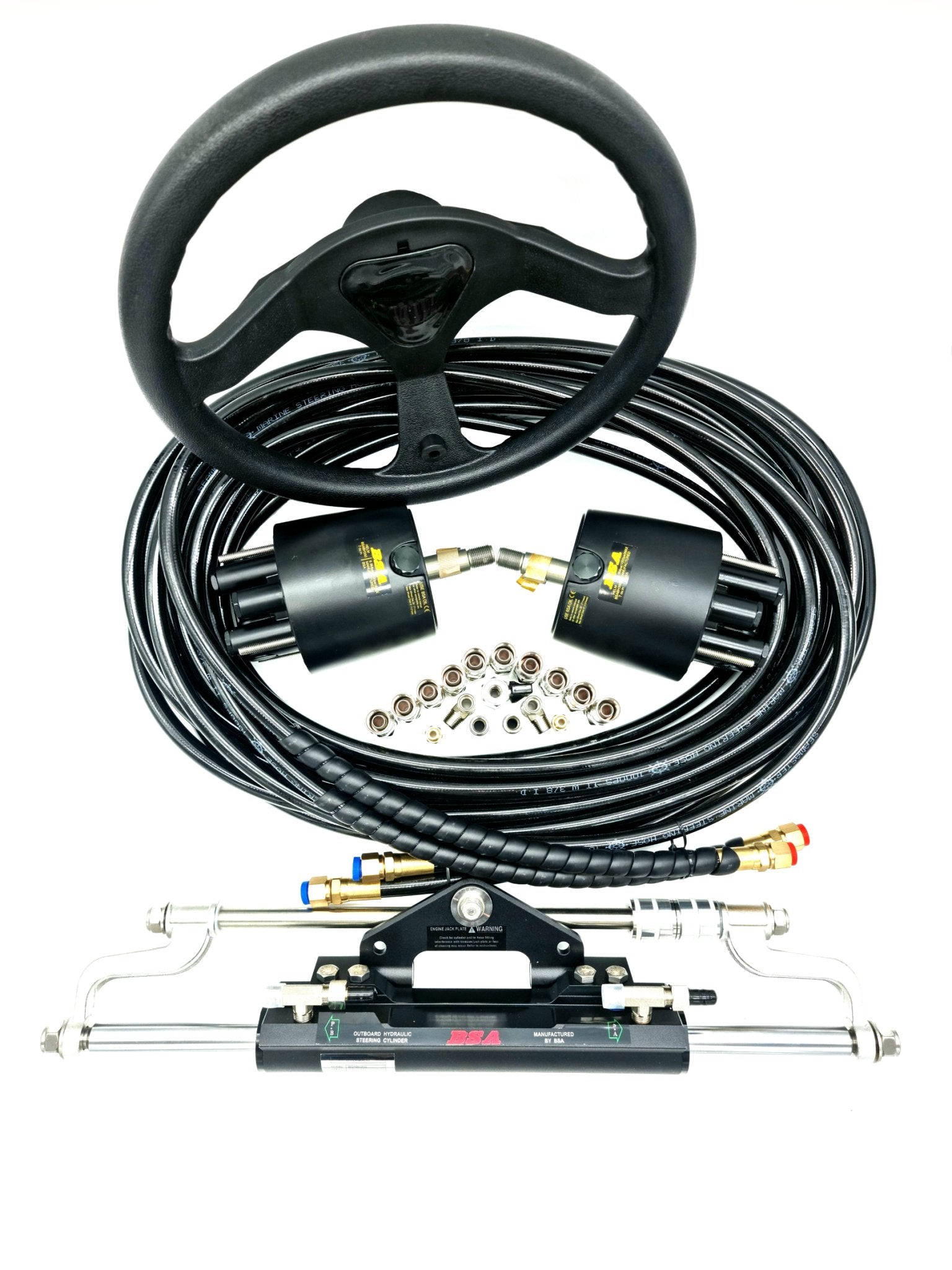 Twin Helm Hydraulic Outboard Motor Steering Kit up to 300HP - Boat Steering Australia