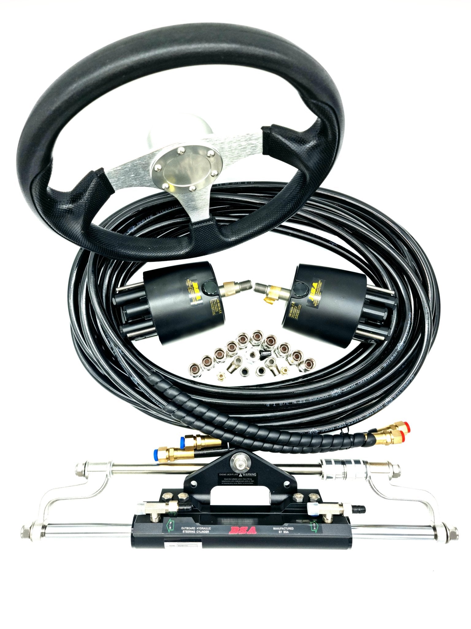 Twin Helm Hydraulic Outboard Motor Steering Kit up to 300HP - Boat Steering Australia