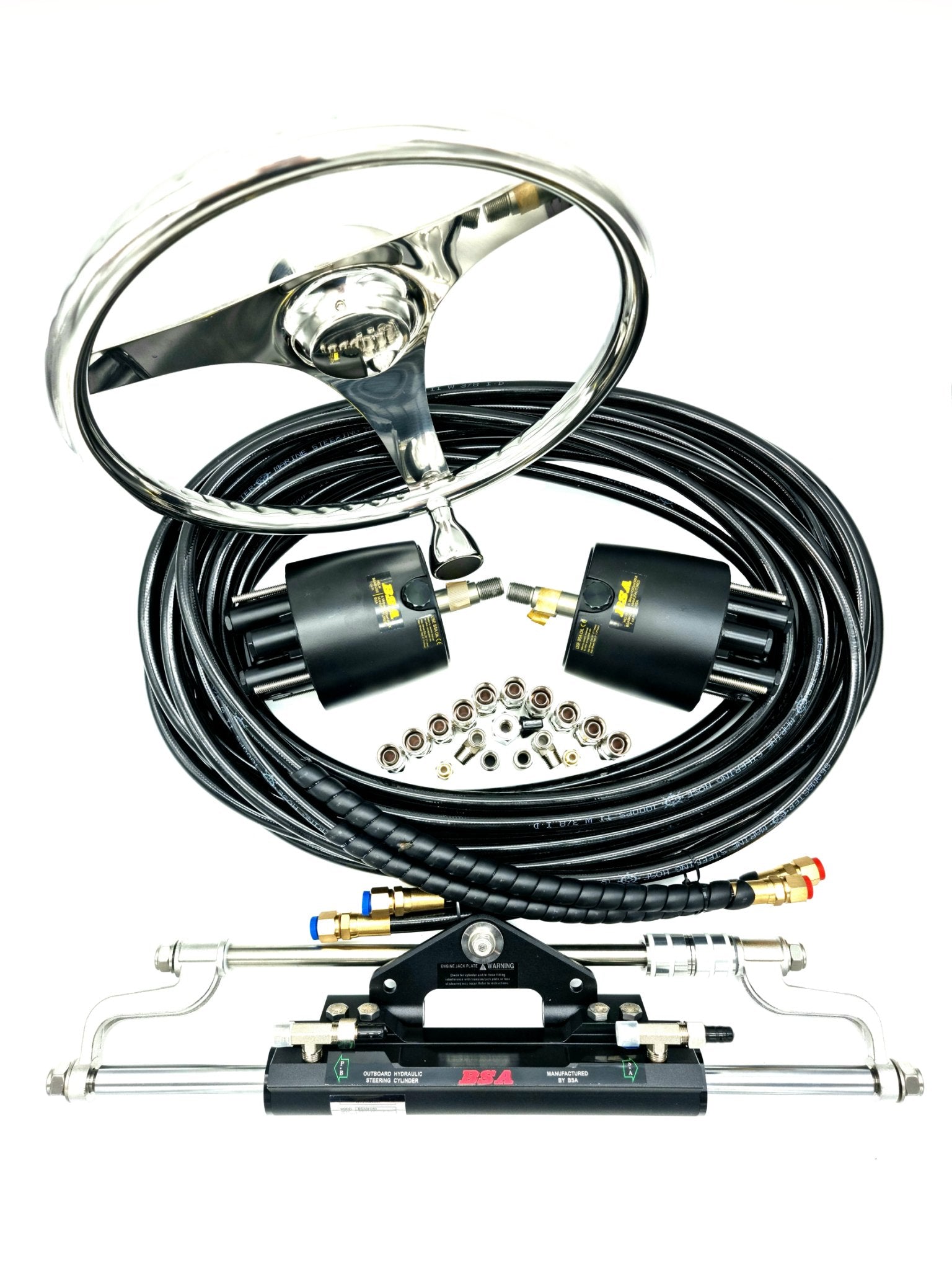 Twin Helm Hydraulic Outboard Motor Steering Kit up to 300HP - Boat Steering Australia